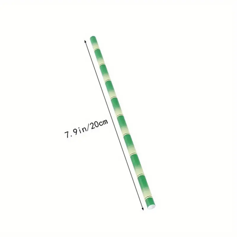 Batch Green Bamboo Straws, Drinking Straws, Hawwaii Theme Party - Image 6