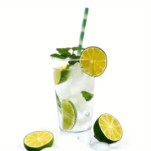 Batch Green Bamboo Straws, Drinking Straws, Hawwaii Theme Party - Image 2