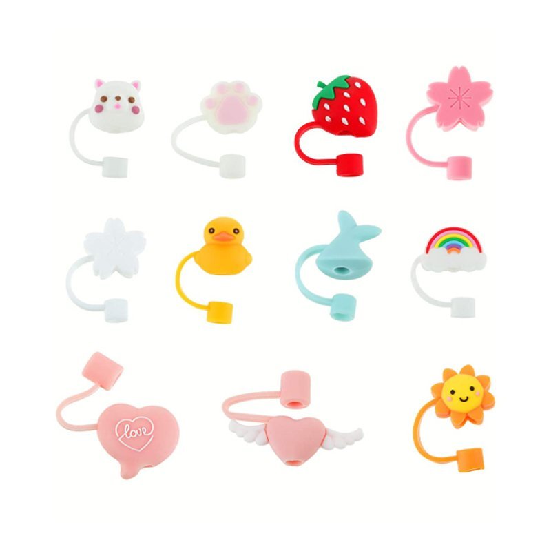 Reusable Silicone Straw Tips Covers - Image 2