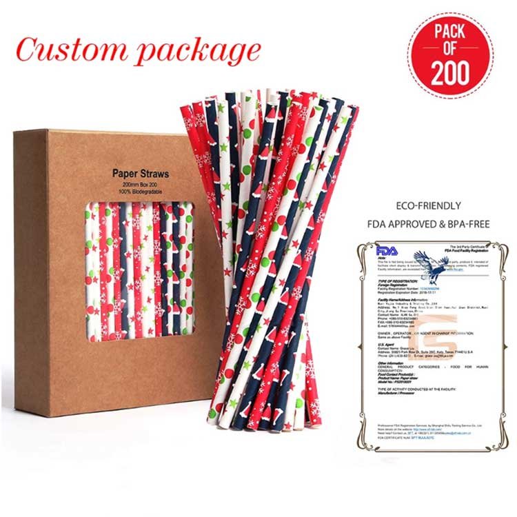 200 Pieces Halloween Paper Drinking Straws - Image 4